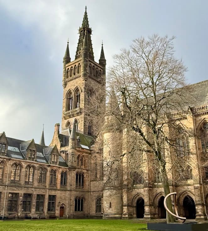 Historic university courtyard